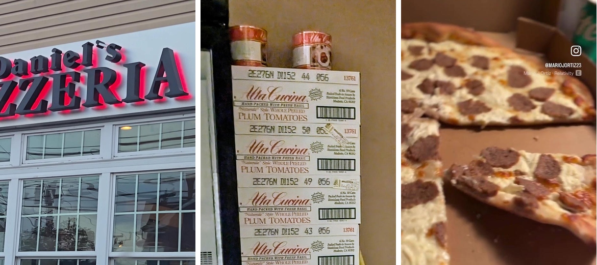 Daniel's Pizzeria Menu